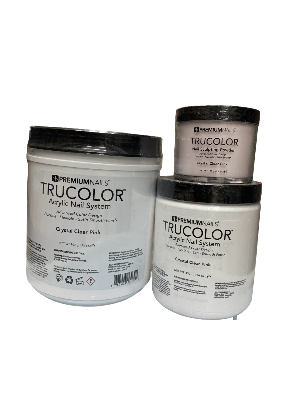 Premiumnails Trucolor Acrylic Powder - TCCCP - Crystal Clear Pink